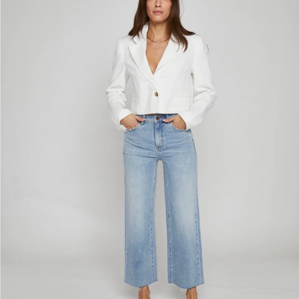 Aberdeen High Rise Wide Leg Crop Jean